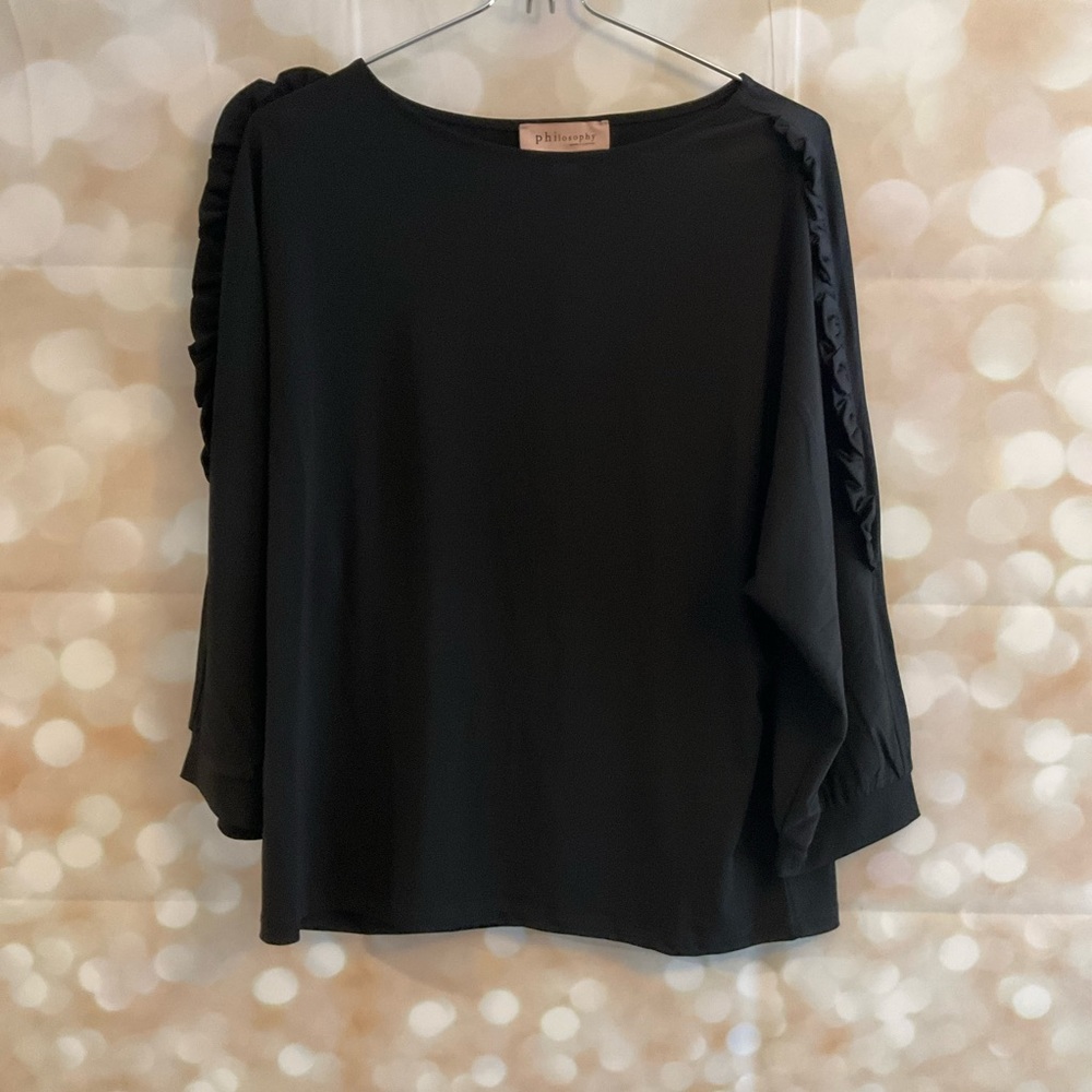 Philosophy Black Blouse- L